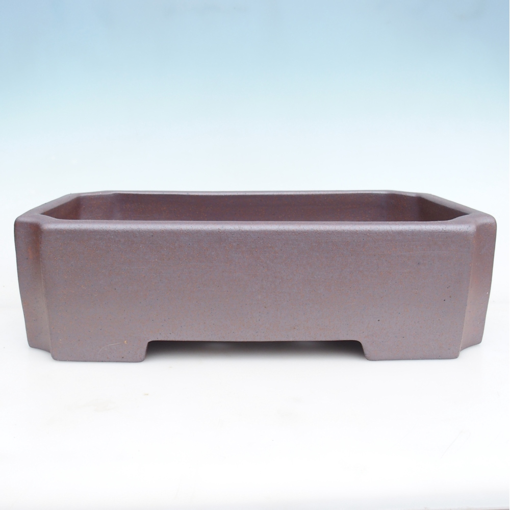 Ceramic bonsai bowl 44 x 27 x 13 cm , metal colour - PERSONAL COLLECTION ONLY or pallet transport