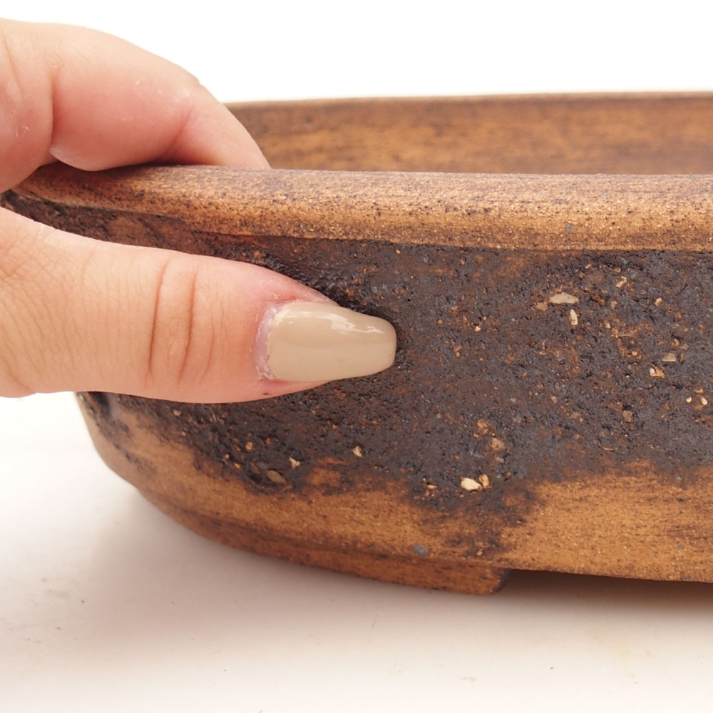 Bonsai bowl 33 x 26 x 7 cm , colour brown