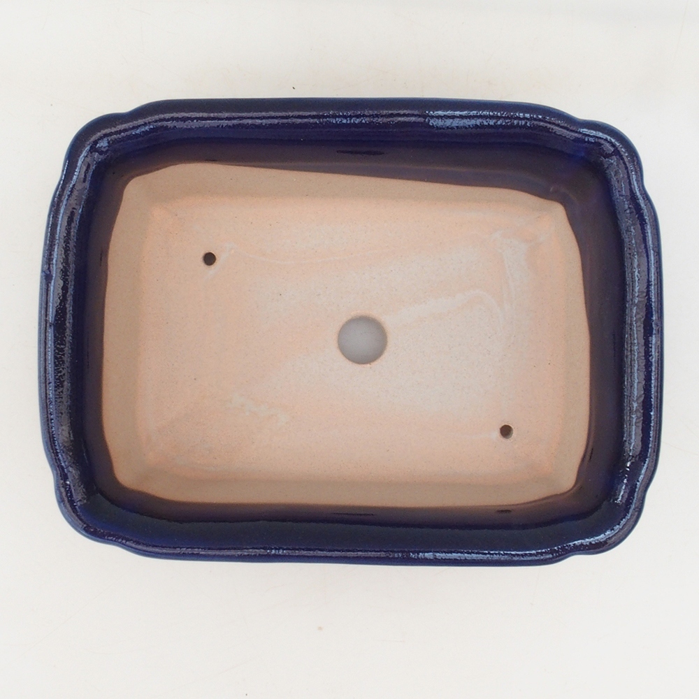 Bonsai bowl H50 - 17 x 12.5 x 5.5 cm. - blue