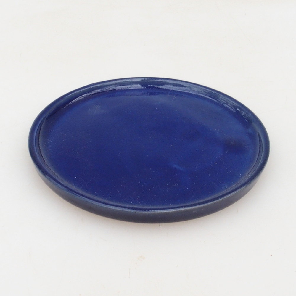 Bonsai bowl round D6-M - 11 x 11 x 1 cm - blue