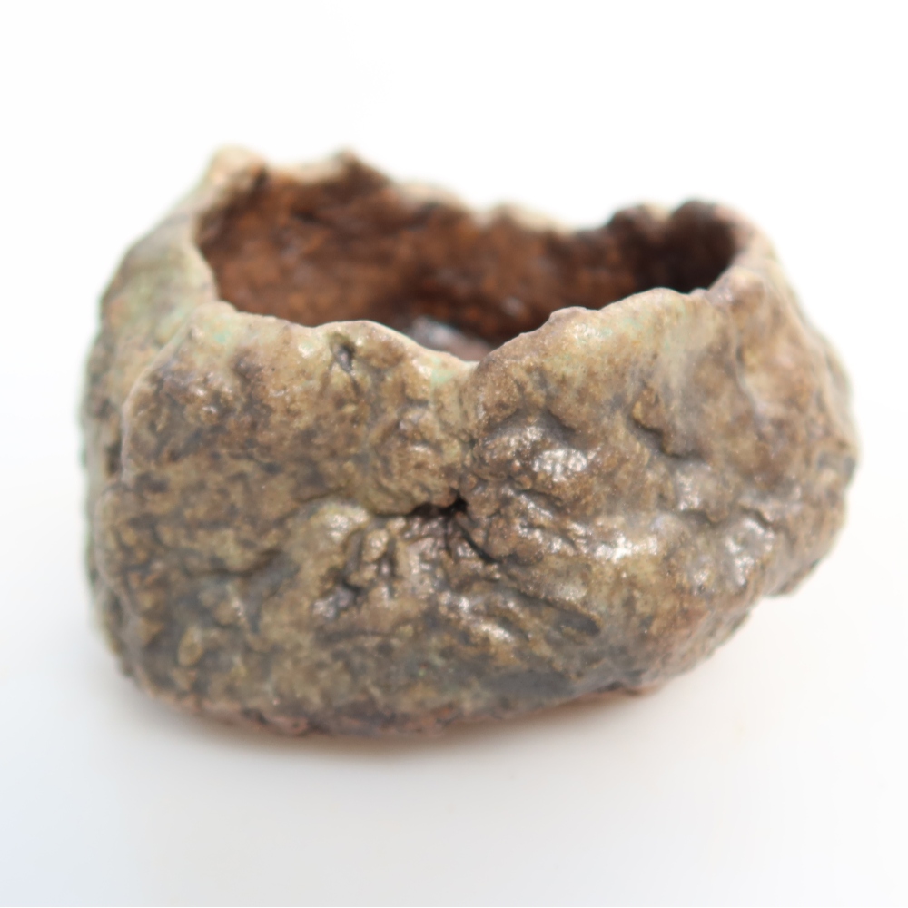 Ceramic Shell, 7 x 7 x 5.5 cm, green