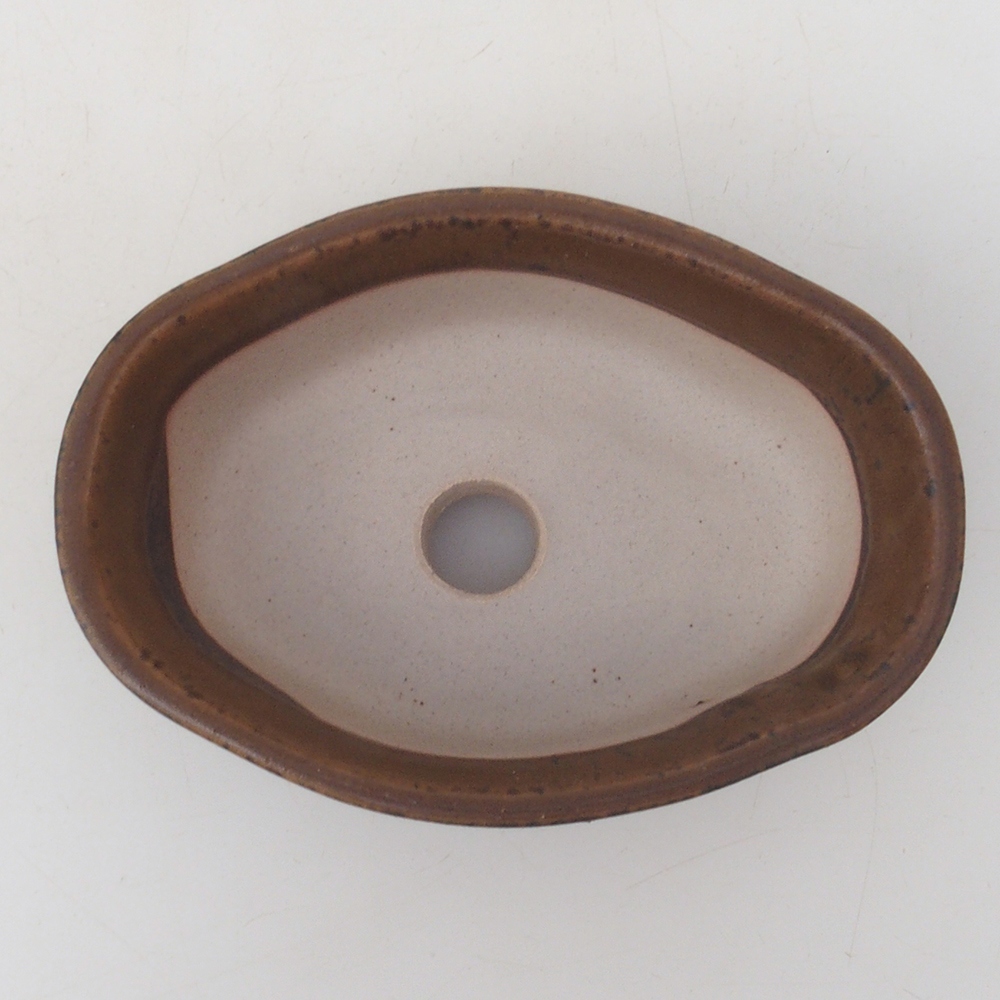 Bonsai bowl H05 - 11 x 8 x 4 cm. - brown
