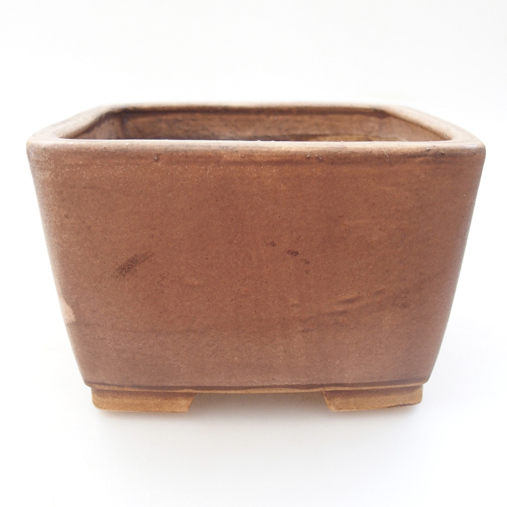 Ceramic bonsai bowl 13 x 13 x 8 cm, color pink