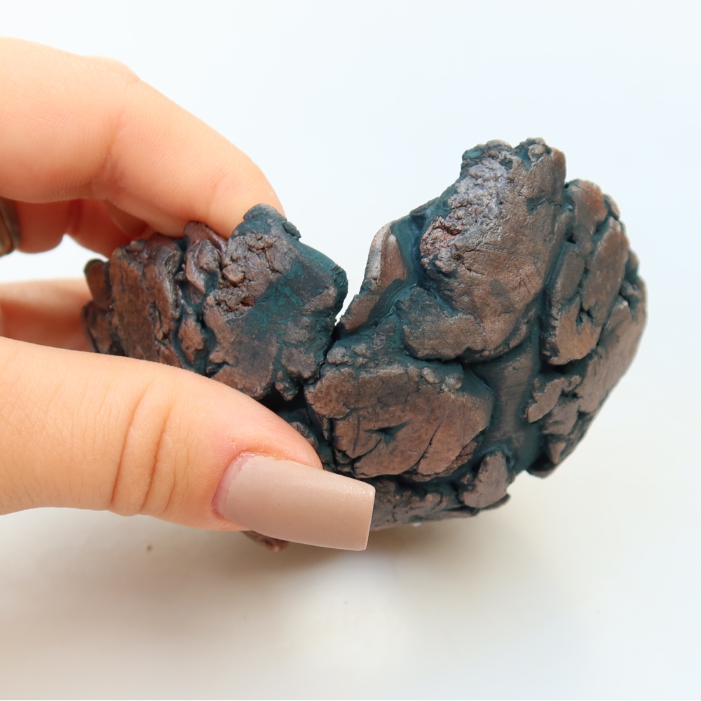 Ceramic Shell, 9 x 8 x 5.5 cm, green