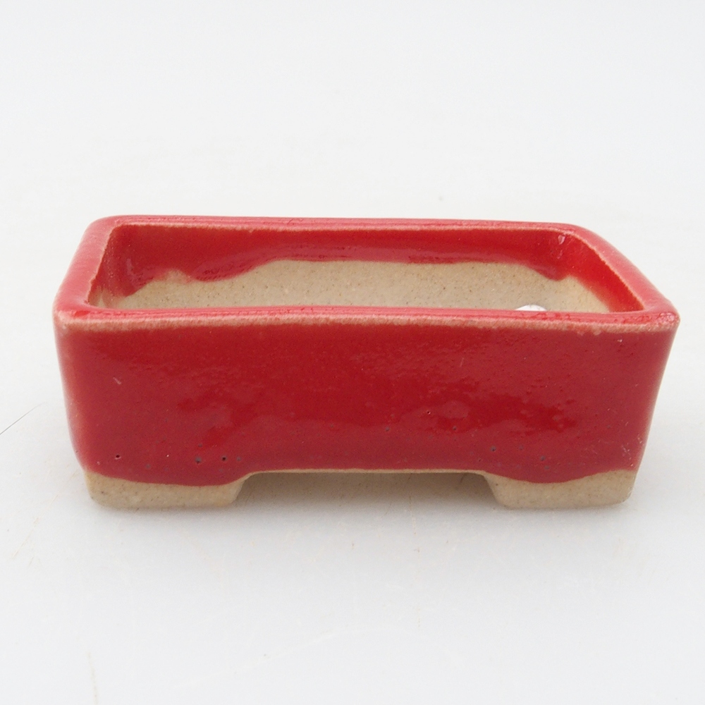 Mini bonsai bowl  5 x 3 x 2 cm, color red