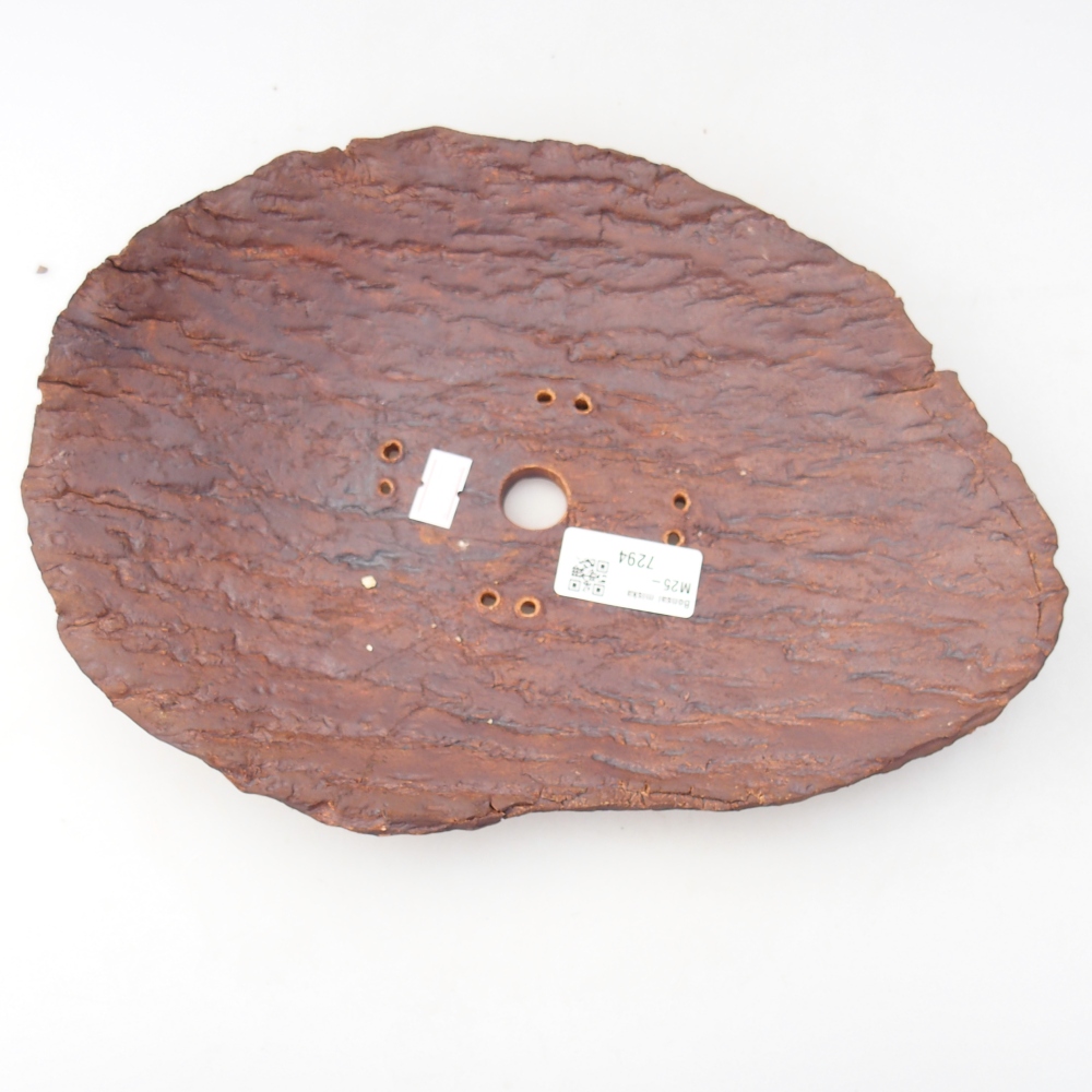 Ceramic shell 28 x 20 x 5 cm , colour brown