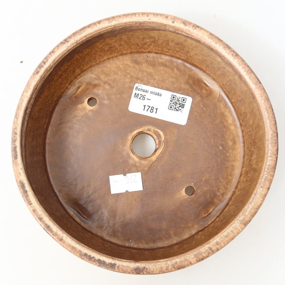 Ceramic bonsai bowl 15,5 x 15,5 x 5 cm, pink