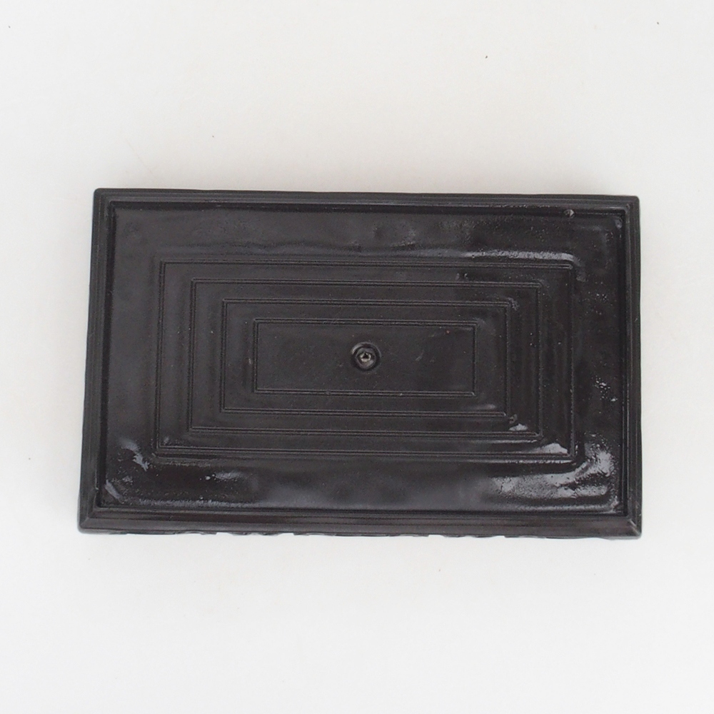 Bonsai table plastic rectangular 18 x 12 x 3,5  cm, color black