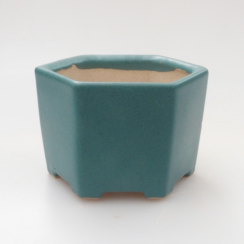Ceramic bonsai bowl 6 x 6 x 4,5 cm, color blue
