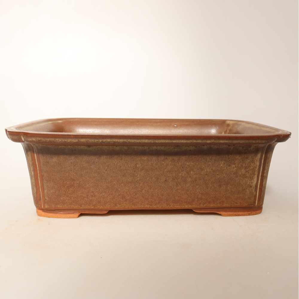 Ceramic Bowl, 20 x 15.5 x 5.5 cm, brown