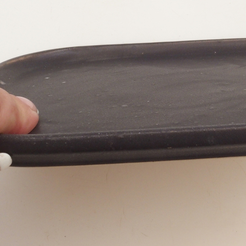 Ceramic bowl H36 - 17.5 x 15 x 1 cm - brown