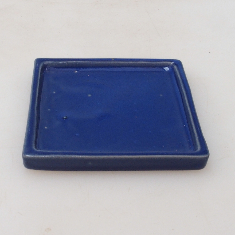Bonsai bowl square M - 10 x 10 x 1.5 cm - blue