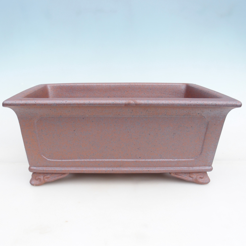Ceramic bonsai bowl 41,5 x 29 x 17 cm , metal colour - PERSONAL COLLECTION ONLY or pallet transport