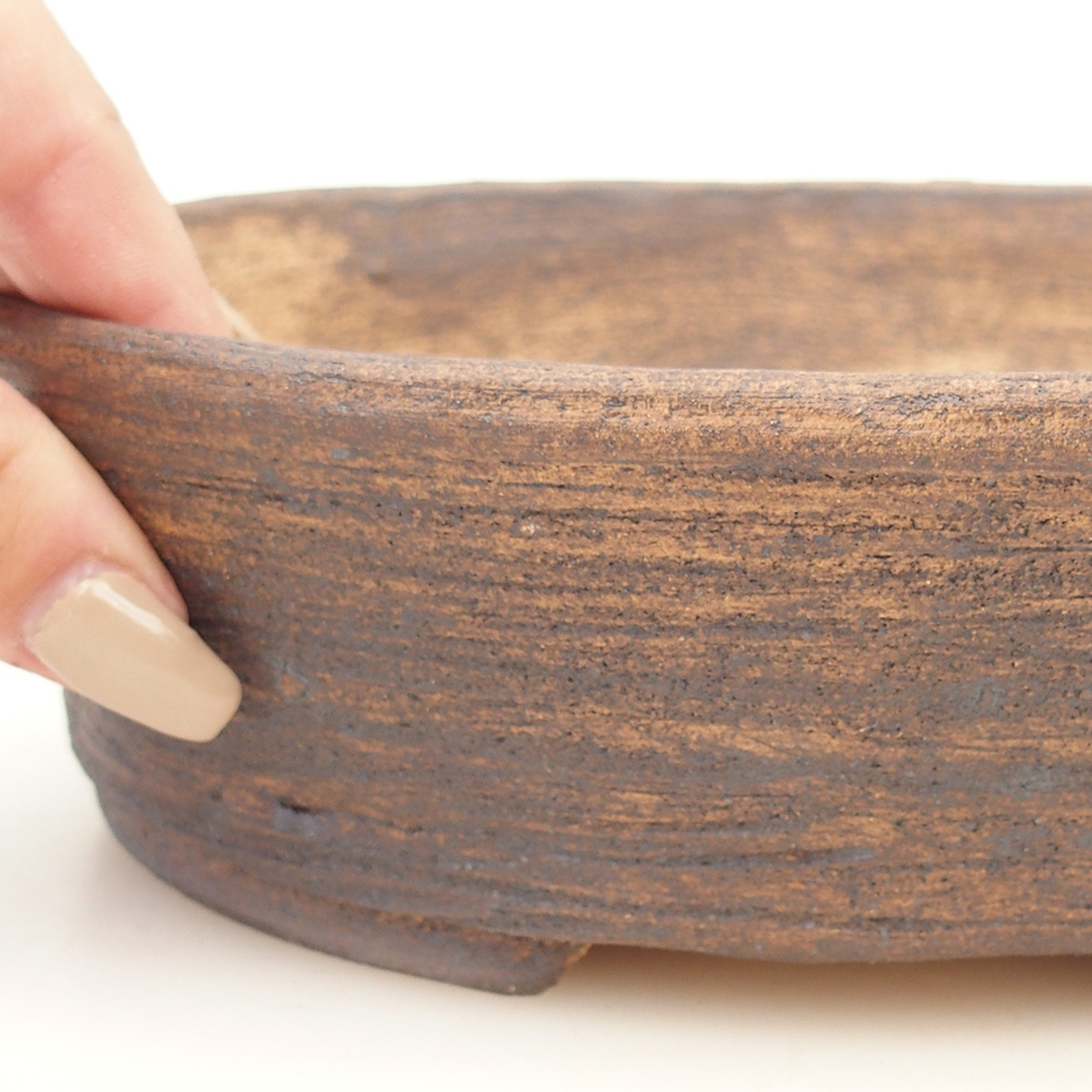 Bonsai bowl 20 x 16 x 6 cm , colour brown