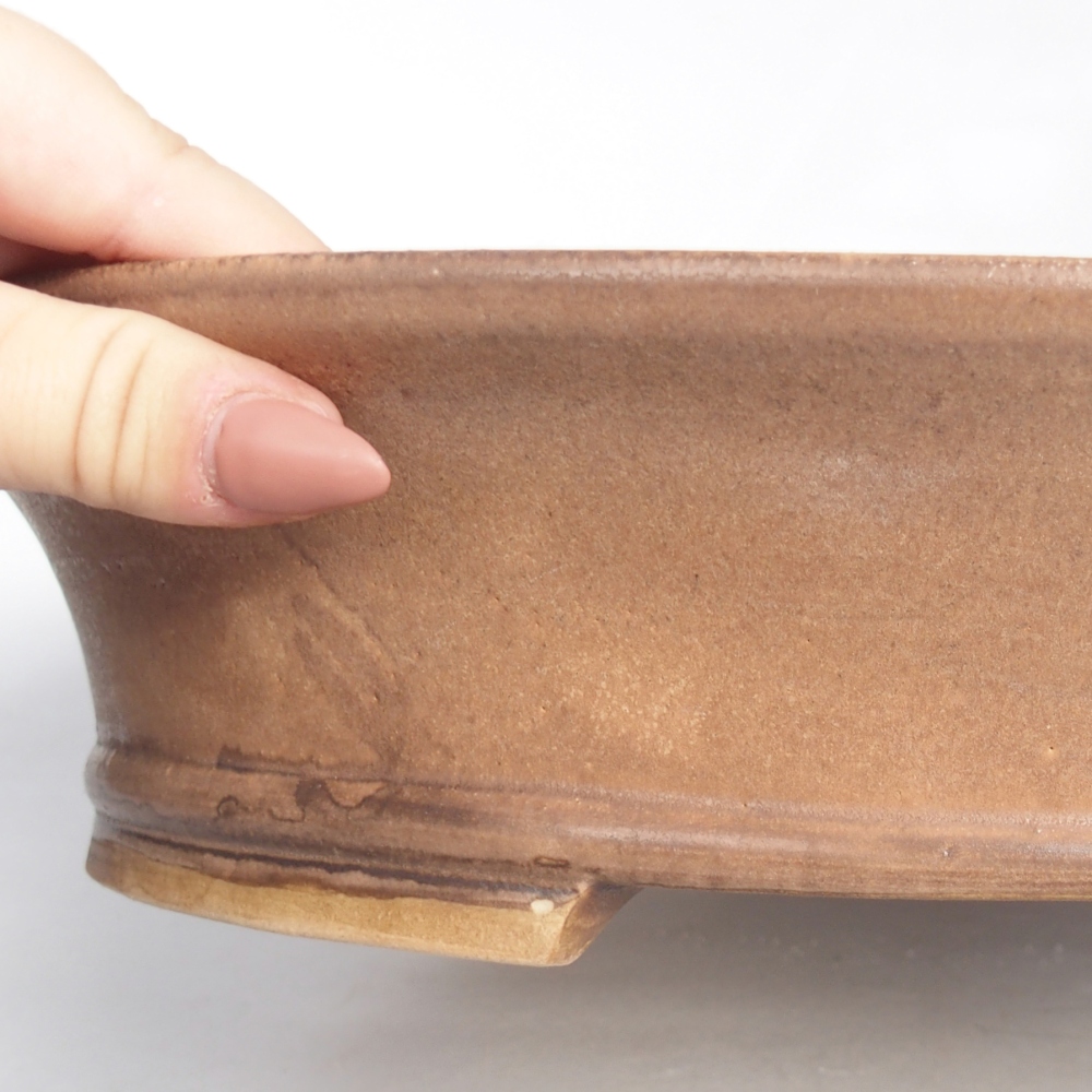 Ceramic bonsai bowl 32 x 29 x 7 cm, pink