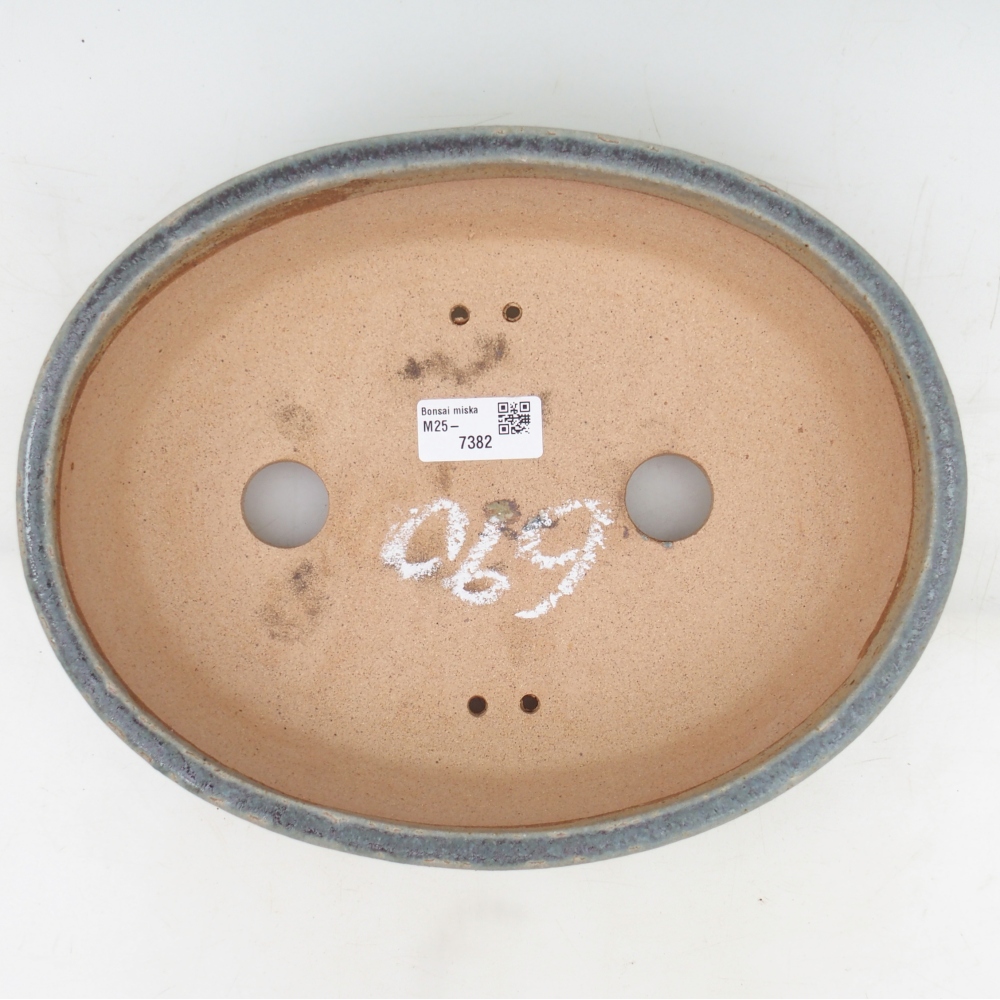 Bonsai bowl 27 x 21 x 7,5 cm , colour blue