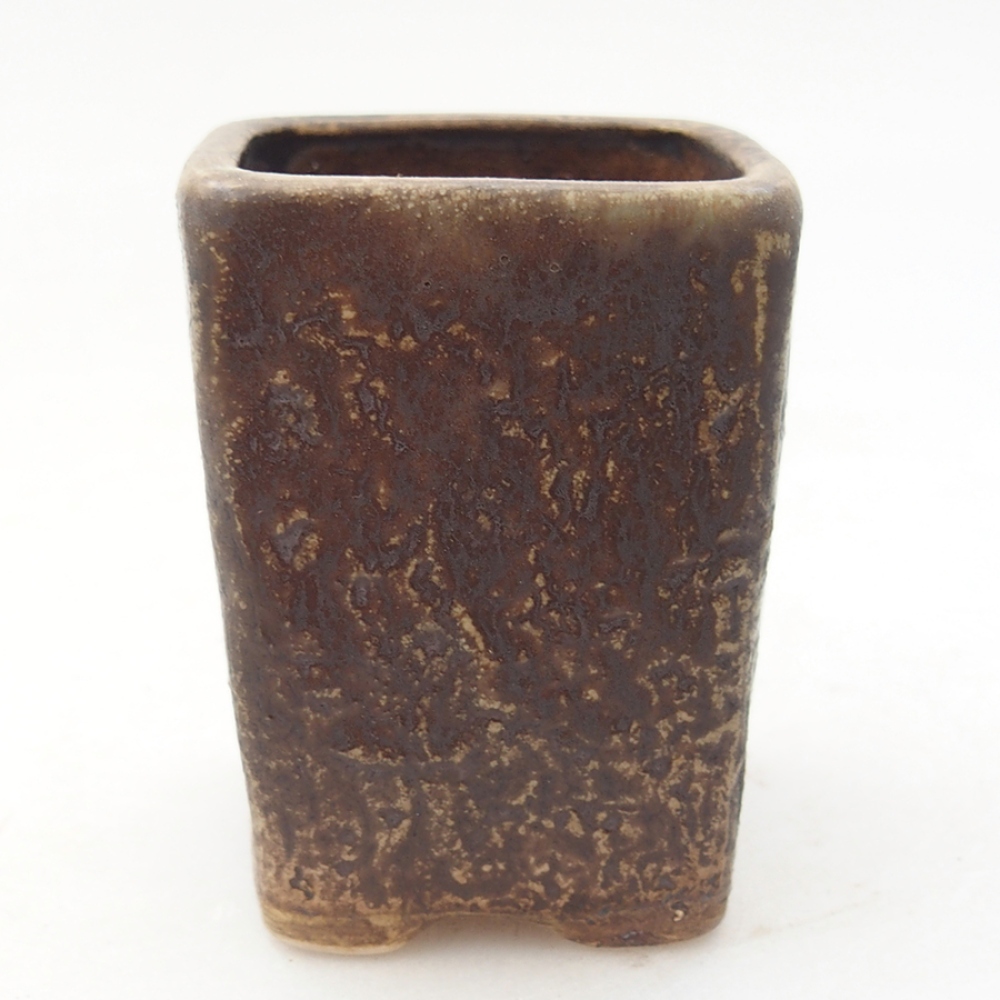 Ceramic bonsai bowl 5 x 5 x 6,5 cm, color brown