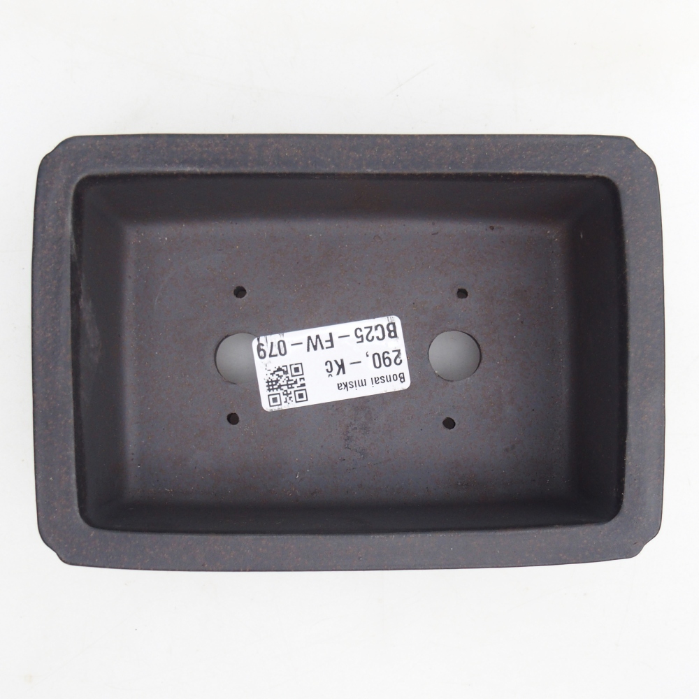 Ceramic bonsai bowl 14,5 x 10 x 4,5 cm, colour brownish ochre