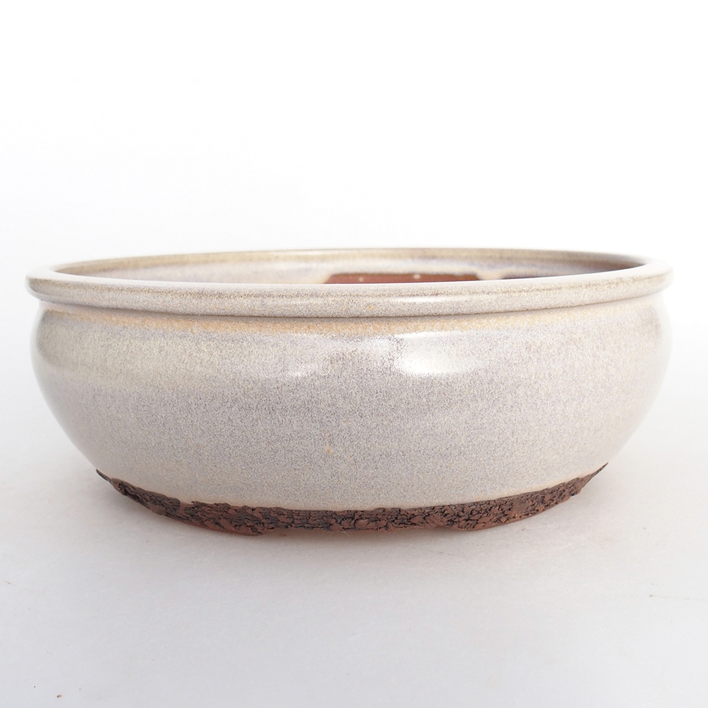 Ceramic bonsai bowl 17,5 x 17,5 x 6 cm, grey