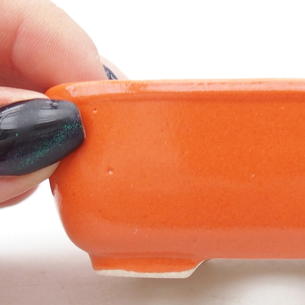 Mini bonsai bowl 8 x 6 x 3 cm, orange