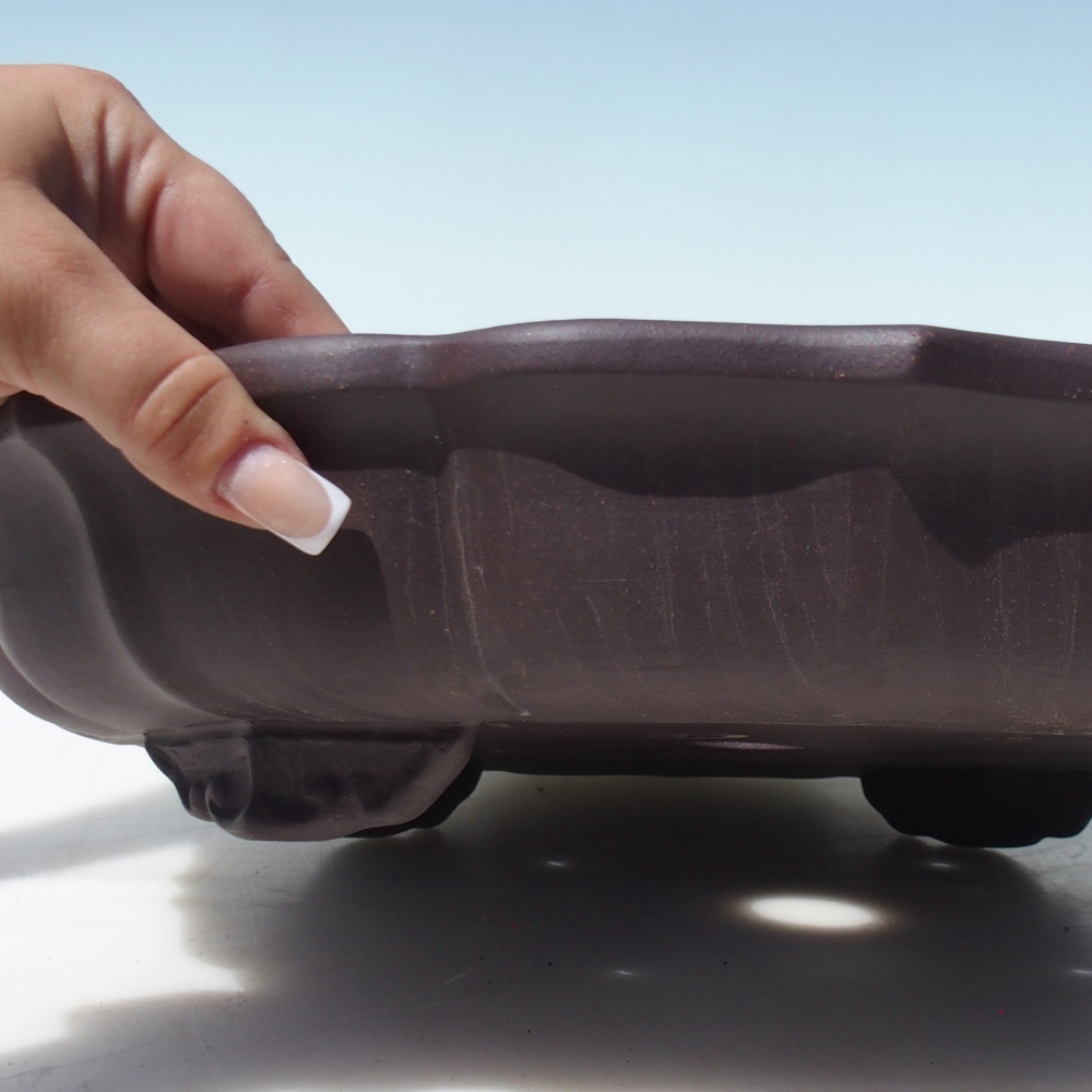 Bowl 39 x 39 x 7,5 cm brown
