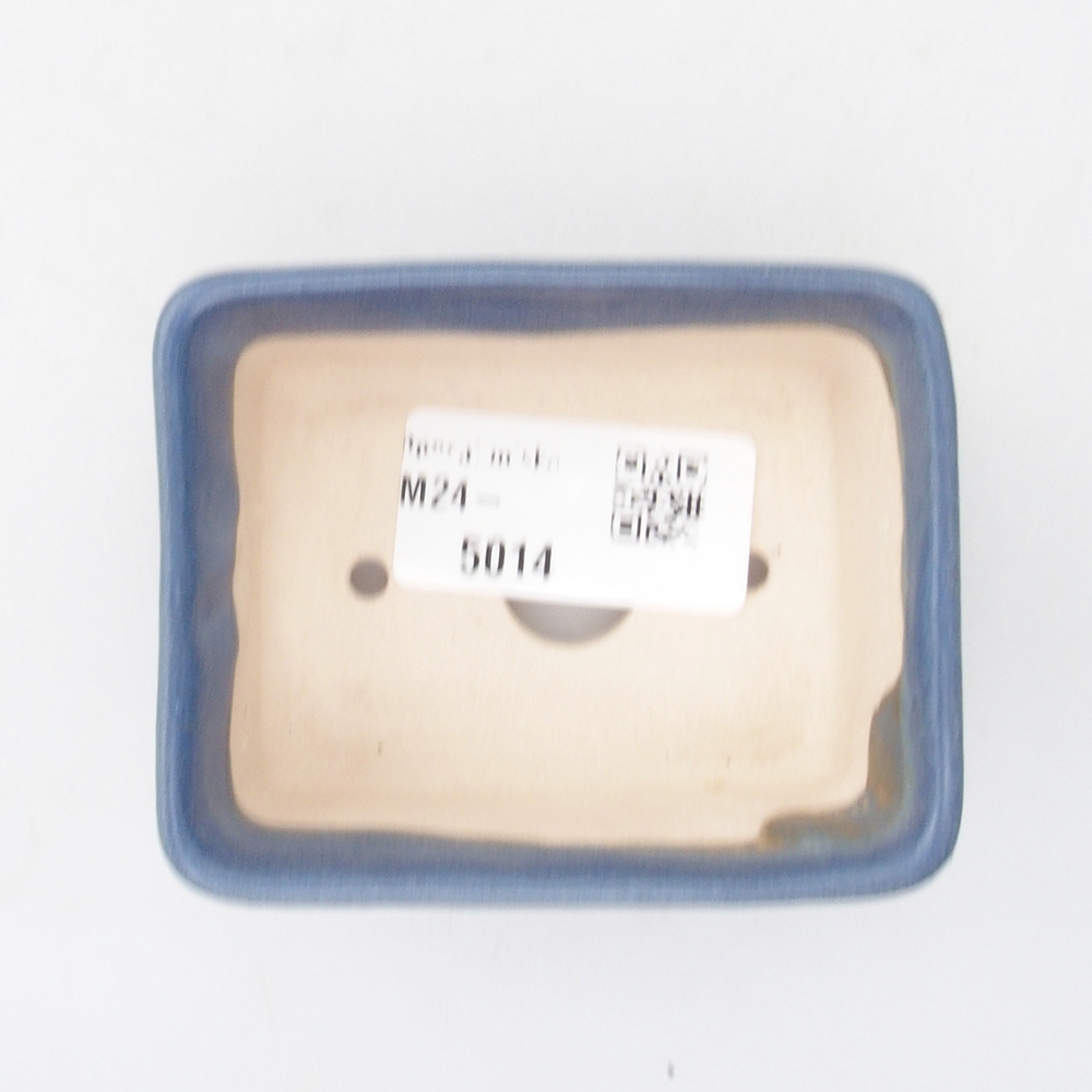 Mini bonsai bowl 8 x 6 x 3,5  cm, color blue