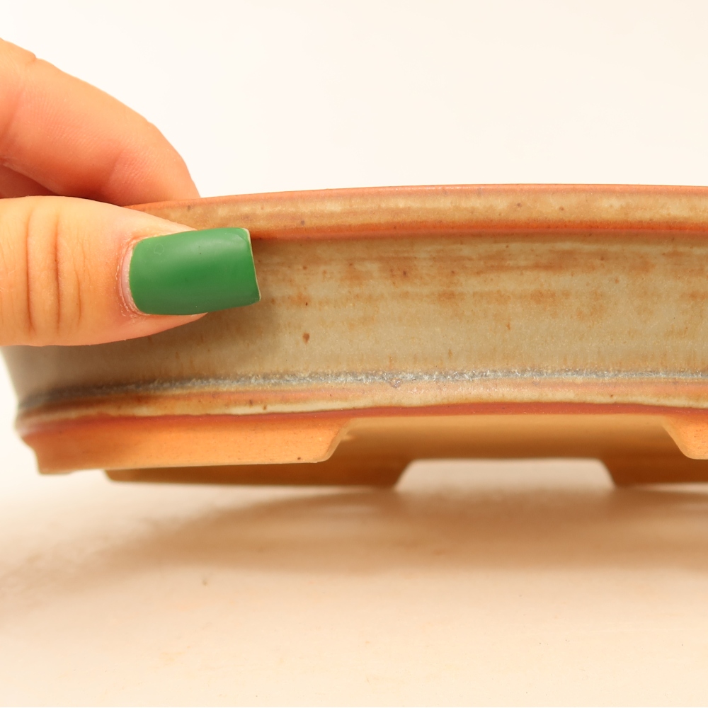 Ceramic Bowl  21 x 14.5 x 3.5 cm, beige