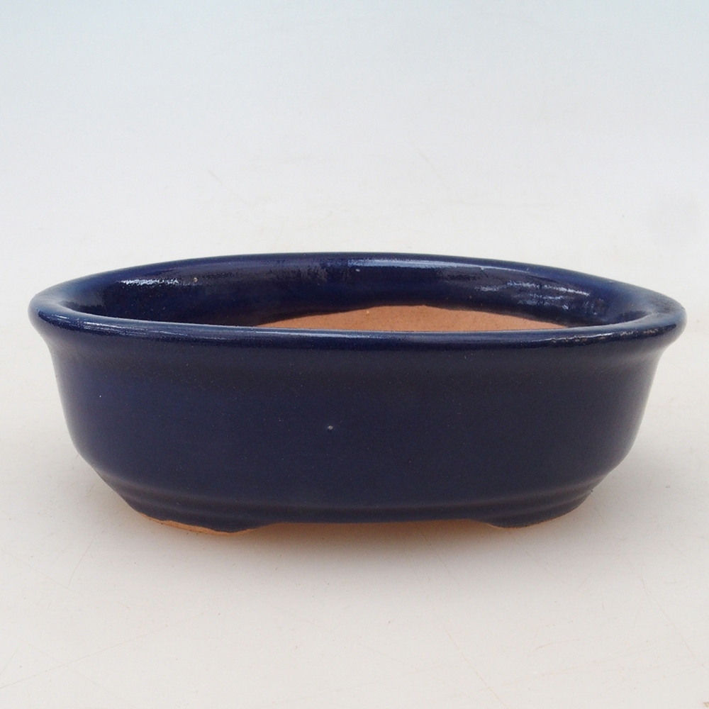 Bonsai bowl + saucer H04 - blue