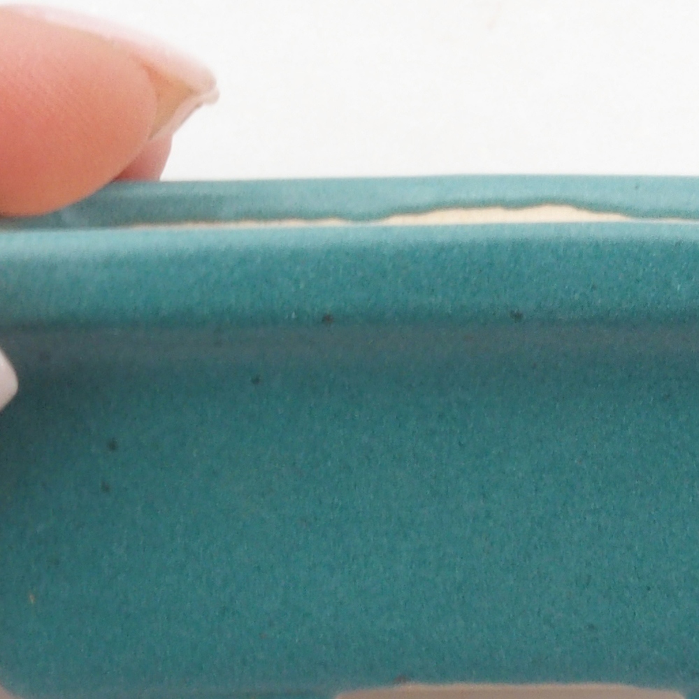 Ceramic bonsai bowl 6,5 x 4 x 2,5 cm, color blue