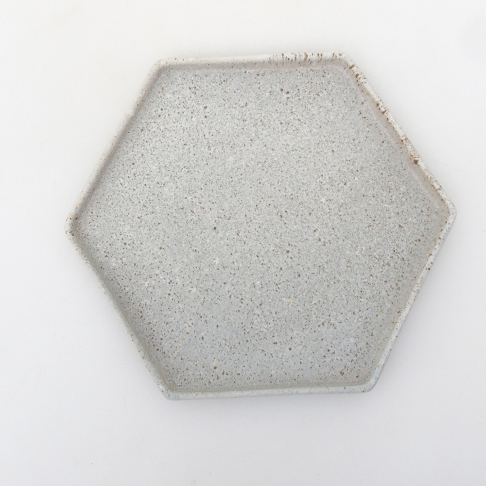 Bonsai pot + saucer H53 - 19 x 21.5 x 7 cm. - beige