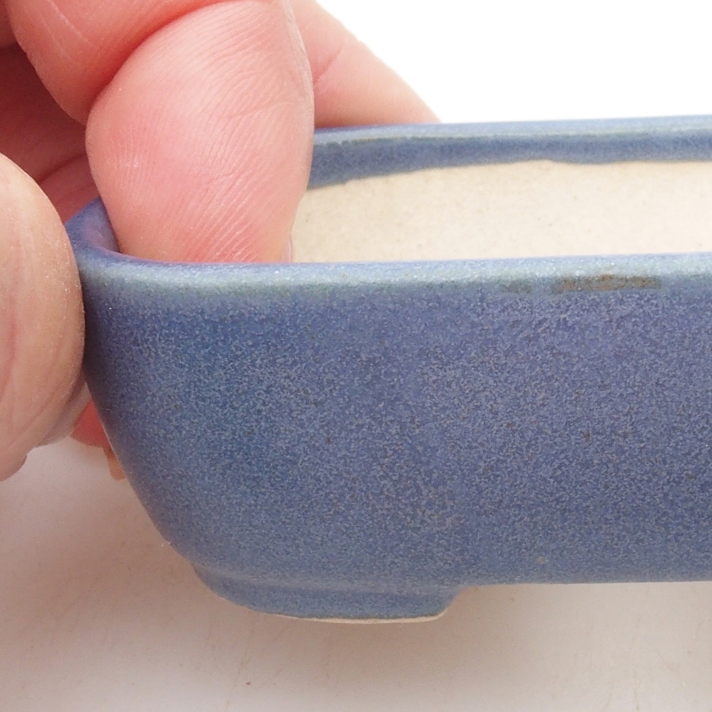 Mini bonsai bowl 7 x 5,5 x 2  cm, color blue