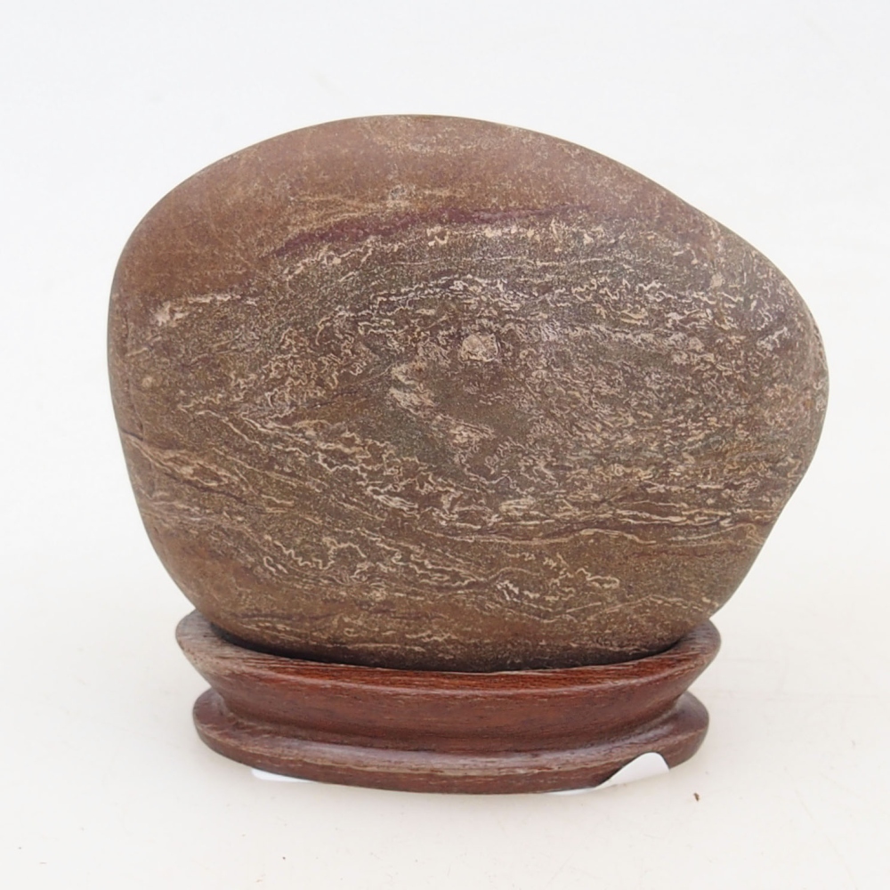 Suiseki - Stone with DAI (wooden pad)