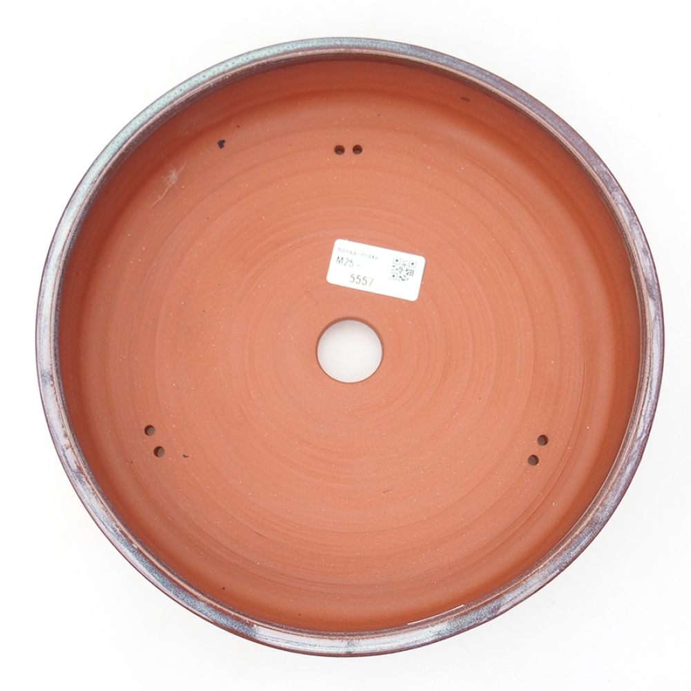 Ceramic bonsai bowl 24 x 24 x 5,5 cm, color blue
