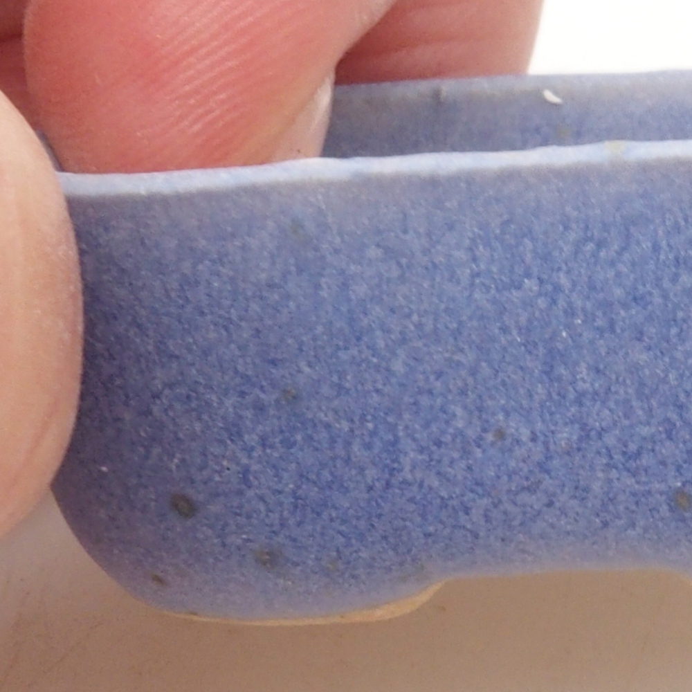 Mini bonsai bowl 4 x 3 x 2  cm, color blue