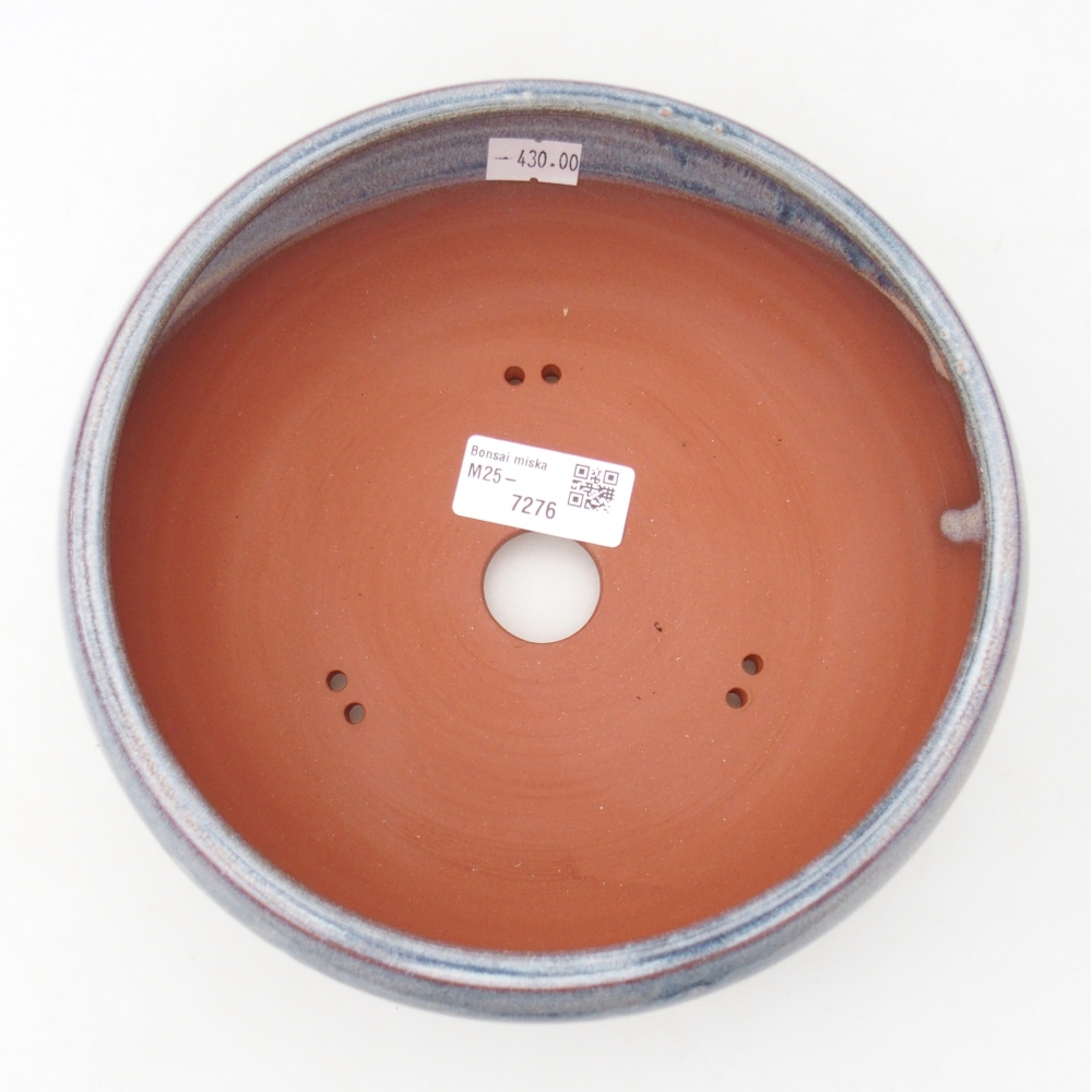 Ceramic bonsai bowl 19 x 19 x 7,5 cm, colour blue