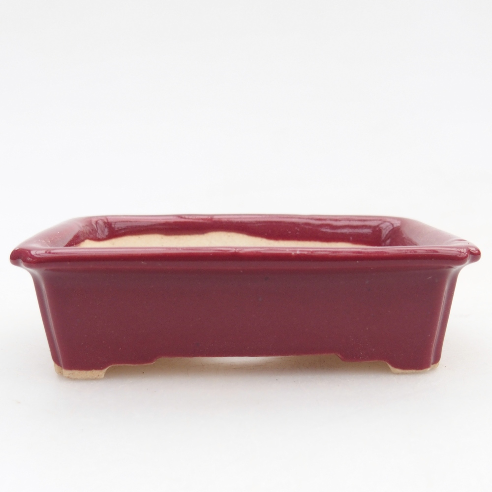 Mini bonsai bowl 7,5 x 5 x 2 cm, burgundy
