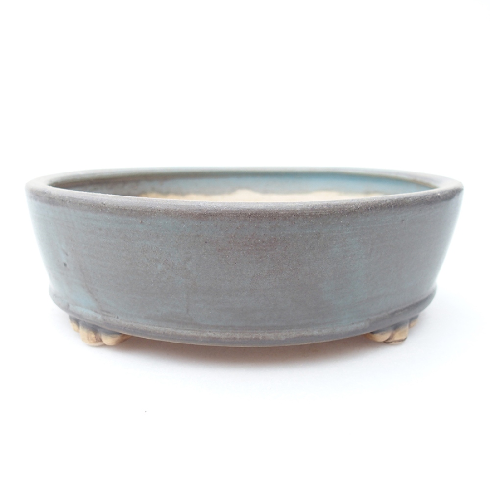 Ceramic bonsai bowl 15 x 15 x 5 cm, color blue