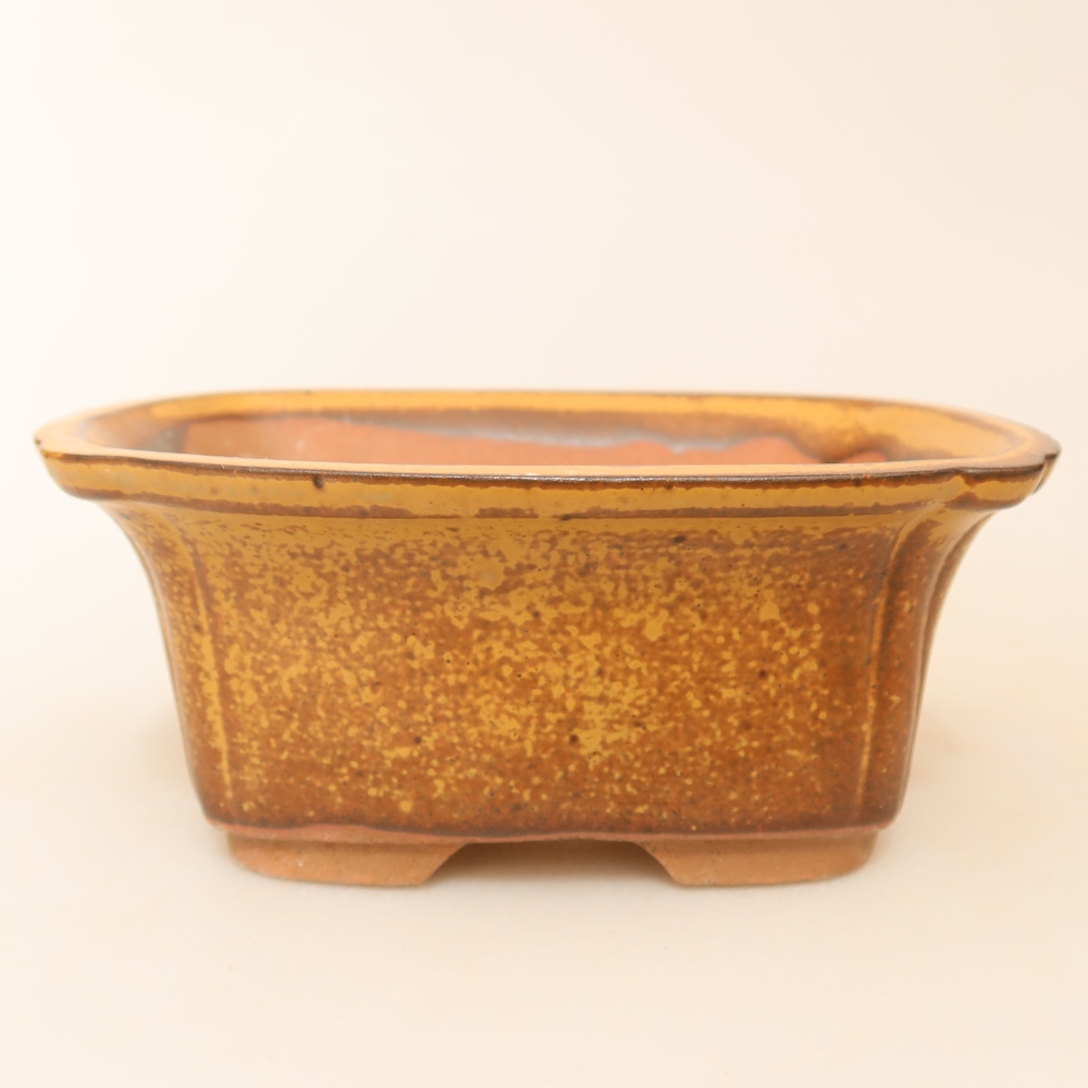 Ceramic Bowl  13 x 10.5 x 5.5 cm, yellow