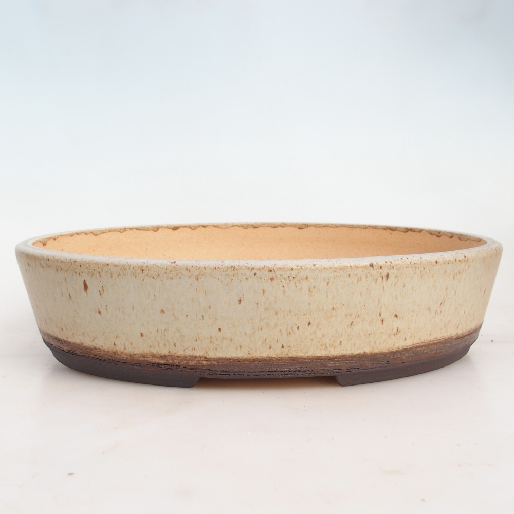 Bonsai bowl 39 x 31 x 8 cm , colour beige