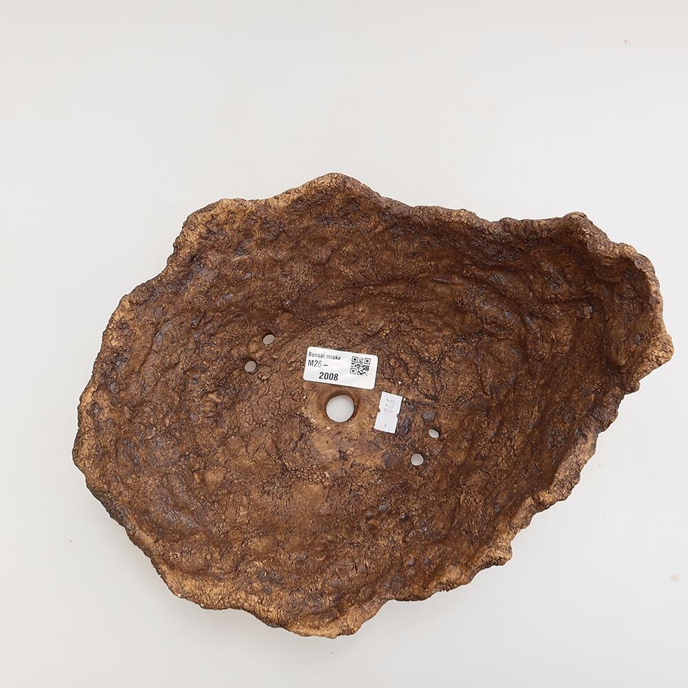 Ceramic Shell, 22.5 x 18 x 16 cm, brown