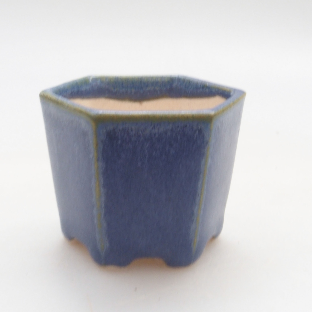Mini bonsai bowl 4,5 x 4 x 3,5 cm, color blue