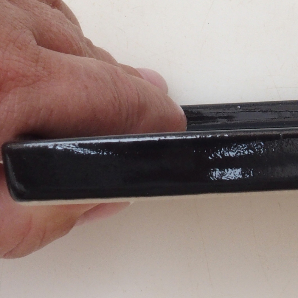 Bonsai bowl square M - 10 x 10 x 1.5 cm - black