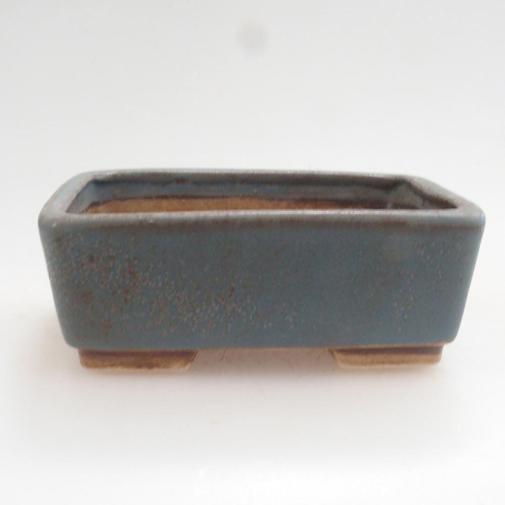 Ceramic bonsai bowl 9,5 x 8 x 3,5 cm, color blue