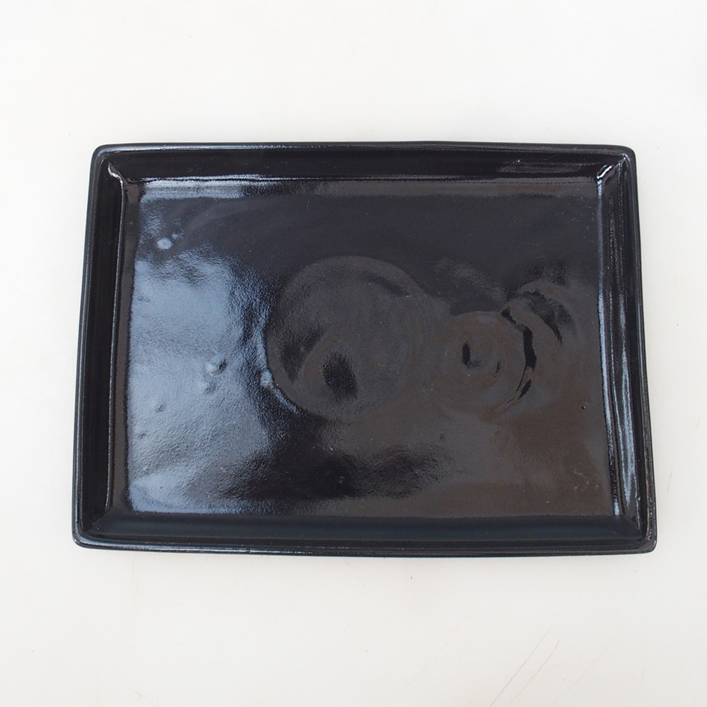 Bonsai bowl rectangle 22.5 x 17 x 1.5 cm