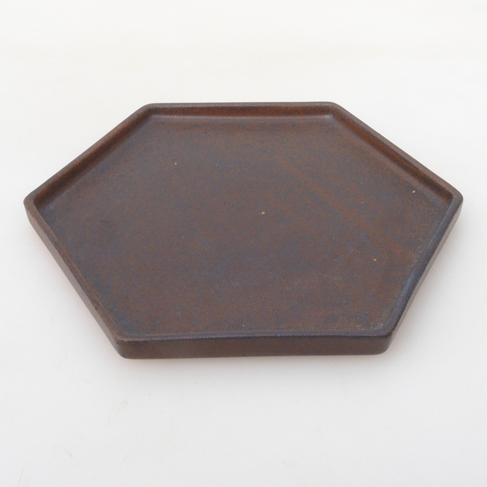 Ceramic bowl H53 -18.5 x 17 x 1 cm - brown