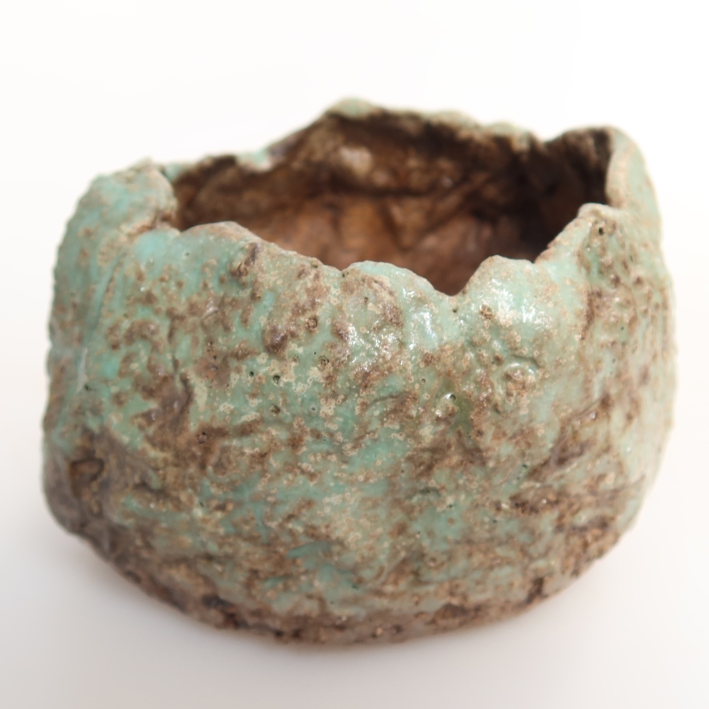 Ceramic Shell, 7 x 7 x 5.5 cm, green