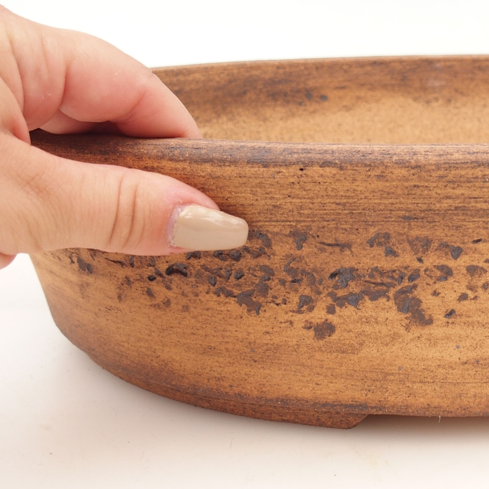 Bonsai bowl 32,5 x 25 x 8 cm , colour brown