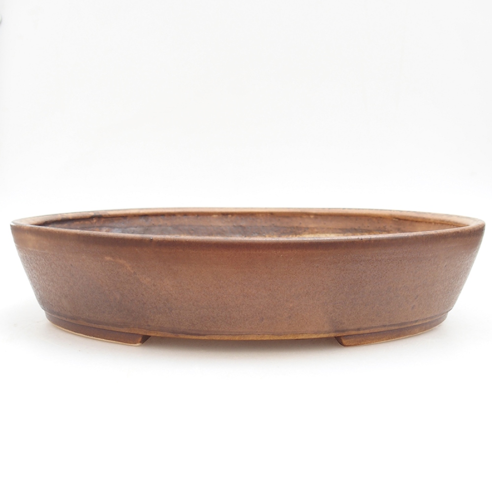 Ceramic bonsai bowl 32 x 28 x 6,5 cm, color pink