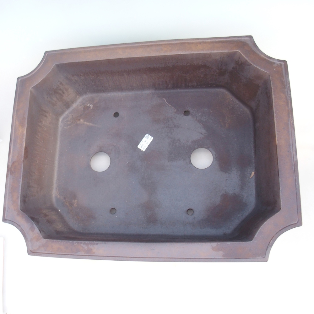 Bowl 60,5 x 48 x 17 cm brown - PERSONAL COLLECTION OR PALLET TRANSPORT ONLY