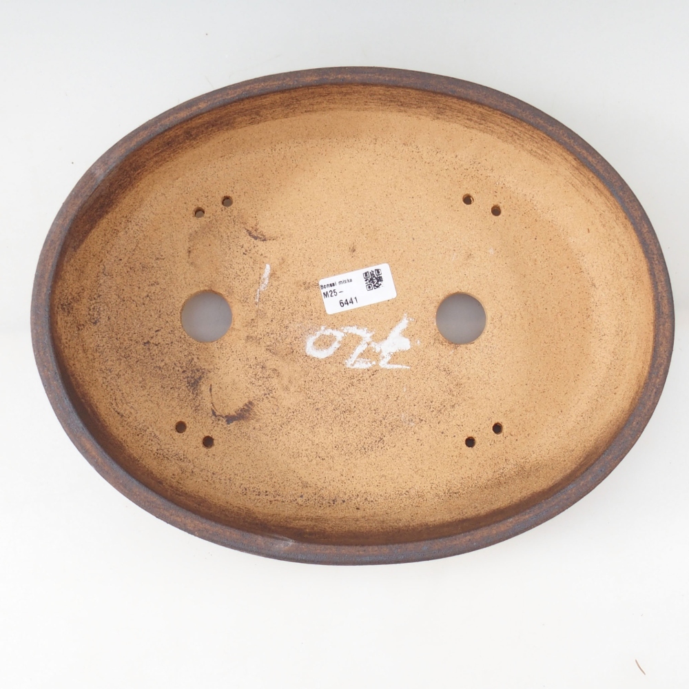 Bonsai bowl 32,5 x 25,5 x 7 cm , colour brown